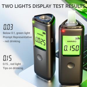 China Black keychain Alcohol Breathalyzer Dustproof Home Alcohol Breathalyzer Tester on sale