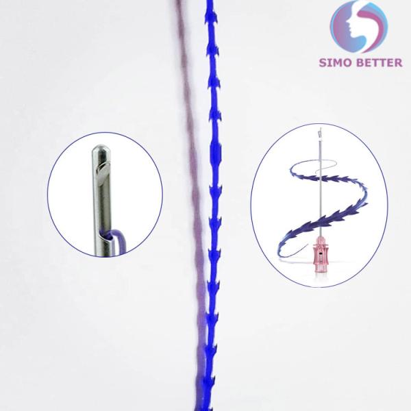 Medical Removal Winkle 3d Face Lifting Pdo Thread Cog Cannula Needle Molding