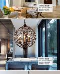 K9 Crystal Pendant Lights Hanging Lamps spherical Tree Leaf floral chandelier(WH