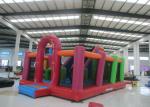 Clown Theme Water Bouncy Castle , Outdoor Amusement Adult Slip And Slide