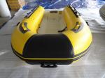 Unique Deep V Bottom Fiberglass Hull Aluminum RIB Boat With Wood Bench Seat