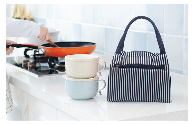 L24*D12cm Oxford Embroidered Lunch Bag For Kids