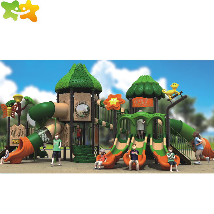 Exciting And Challenging Plastic Playground Slide / Toys Kids Slides