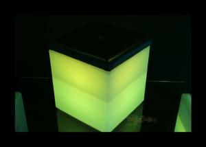 Wholesale Rechargeable Plastic LED Illuminated Furniture Square Led Colour Changing Ice Bucket from china suppliers