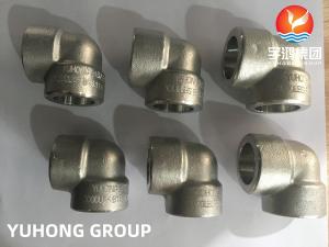 China Stainless Steel Fittings ASTM A182 F304 Socket Weld Forged Elbow ASME B16.11 on sale