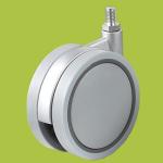 China supplier double wheel casters M8 thread stem