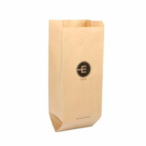 Wholesale Custom Logo Printed Paper Bread Bag Brown Kraft Greaseproof from china suppliers