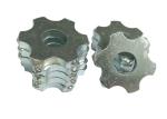 Zinc Coated Round Cylinder Scarifier Cutters Tungsten Carbide Tipped Milling