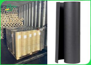 Wholesale Kraft Natural Paper Solid Black Paper Roll 80gsm 760mm X 100 Meter from china suppliers