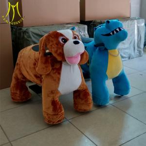 Wholesale Hansel children funfair plush animal walking rideable animal toy for christmas ride from china suppliers