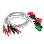 Electrocardiograph 0.6m ECG Lead Cable Electrode Lead Wires With Grabber