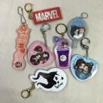 Holographic Anime Gift Set Acrylic Anime Key Ring With No Deformation