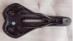 250g Black Wide Bike Seat Memory Foam Padding Synthetic Leather Bike Saddle