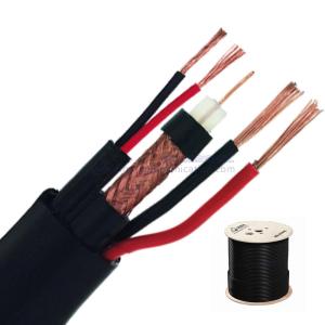 Wholesale 2×0.75 And 2x0.22 Coaxial Cable With Power 2 Cores 0.75mm2 75ohm For HD TV CCTV from china suppliers