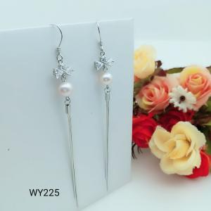 Wholesale 2018 New latest design of pearl earrings fashion pearl earrings silver tassel earrings YW225 from china suppliers