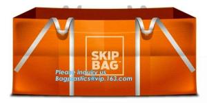 Wholesale skip bulk bags pp material big bag jumbo bag for animal feed，Belts Tubular Jumbo Bag U-Type Jumbo Bag Mesh Bag High Load from china suppliers