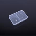 Square 2 Compartment Takeaway Containers With Lid