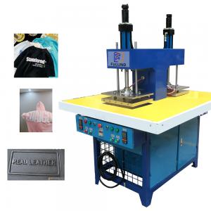China Hydraulic Brand T Shirt Logo Printing 3d Embossing Machine For Fabric on sale
