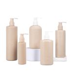 Wheat Straw Base Material Flip Top Cap Bottle for Customized Lotion Packaging