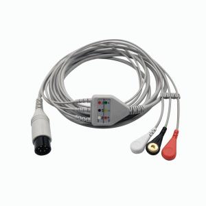 Wholesale Mindray / Goldway ECG Patient Cable , 6 Pin Medical Ecg Cable With Snap / Grabber from china suppliers