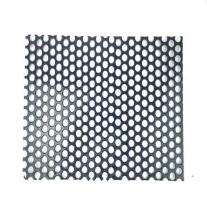 Wholesale Decorative Punched Round Hole W0.5m Perforated Metal Plate For Outdoor Wall from china suppliers