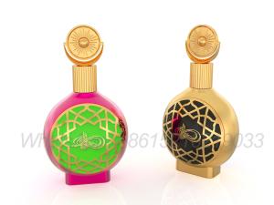 Wholesale Customizable Zamak Perfume Caps Gold / Silver Finish For Luxurious Fragrance Bottles from china suppliers