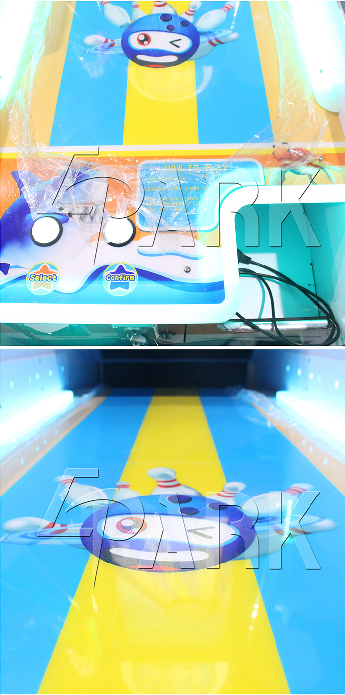 42 Inch Screen rolling ball Bowling Arcade Machine / Single Player kids Ball Throwing Machine