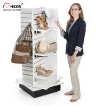 Catch Glance slatwall Display Stands Bag Store Wood Slotted Display Gondola H