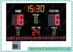 Wholesale Remote Electronic Basketball Scoreboard , Led Scrolling Message For Sponsor Advertising from china suppliers