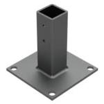 Customized Steel and Stainless Steel Floor Mount Base Plate with at Reasonable