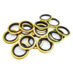 Combining Flat Washer Gasket NBR FKM Metal Flat Rubber Sealing Washers