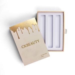 Wholesale Customized gold-embossed cosmetic boxes personalized Lipstick paper boxes for retail from china suppliers