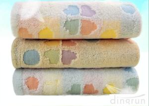 Wholesale Flannel Face Cloth / Embroidered Face Towels With Jacquard Logo from china suppliers