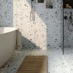 Scratch Resistance White Interior Porcelain Flooring 12mm Thickness