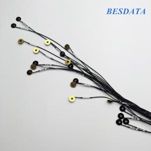 China Replaceable Digital EEG Ag / Agcl Gold And Sintered Cup EEG Electrodes And EEG Cables on sale
