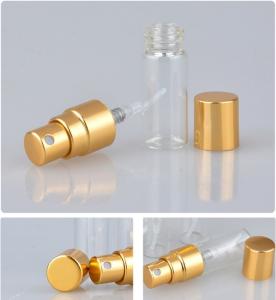 Wholesale Pump Spray Glass Perfume Bottle 1ml 2ml 3ml 5ml 10ml With Golden Lid from china suppliers