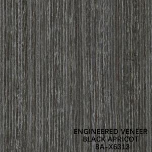 Wholesale Decoration Man Made Black Apricot Recon Wood Veneer X6313 Straight Grain 2500-3100mm from china suppliers
