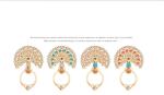 2017 Gifts Cute Universal Metal 360 degrees rotation peacock metal diamond