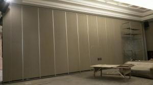 China Interior Soundproof Aluminium Hotel Movable Partition Walls with Sliding Door Roller on sale