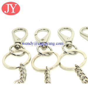 Wholesale Snap hook with key chain link zinc alloy key rings chains from china suppliers