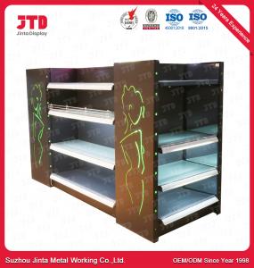 Wholesale 4 Layers Glasses Shelf Supermarket Make Up Shelving 1600mm Heavy Duty from china suppliers