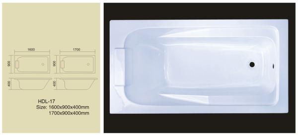 Acrylic bathtub, simple bathtub, common bathtub,sanitary ware, bathroom bath tub