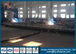 Flange Connected Dodecagonal Steel Tubular Pole Galvanized Transmission Line