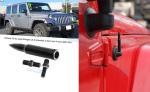 Aluminum Alloy Car Spares Parts 80mm Aerials Antenna Fit For Jeep Wrangler JK