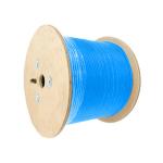 1Gbps FTP CAT6 Cable Blue 1000FT 23AWG Solid Bare Copper Network Cable