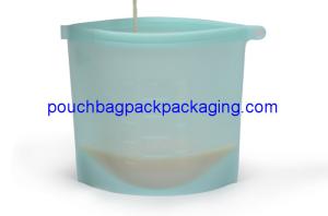 Wholesale Seal Reusable Fresh Vegetable Storage Easy Clean Silicone Food Bag 20 x 18 cm from china suppliers