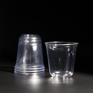 Wholesale Clear PET Plastic Cups with Lids for Coffee Boba Tea and Juice from china suppliers