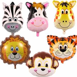 Wholesale Animal Head Foil Ballons Cartoon Helium Foil Balloon Decoration from china suppliers