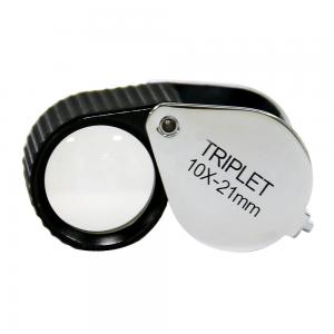 Wholesale Gemological Handheld Pocket Optics Lens 10X Triplet Loupe Drop Type from china suppliers