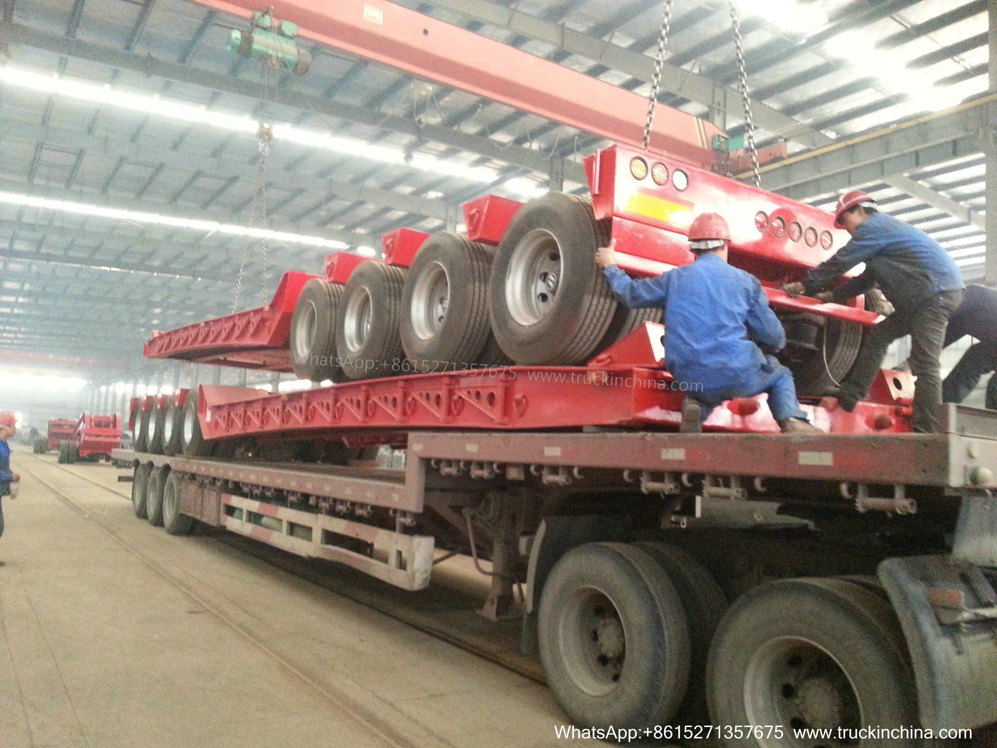 Gooseneck Lowbed Trailer Dolly for Heavy Duty Heavy Machine Lowbed Semi Trailer 80 ton 100Ton WhatsApp:8615271357675